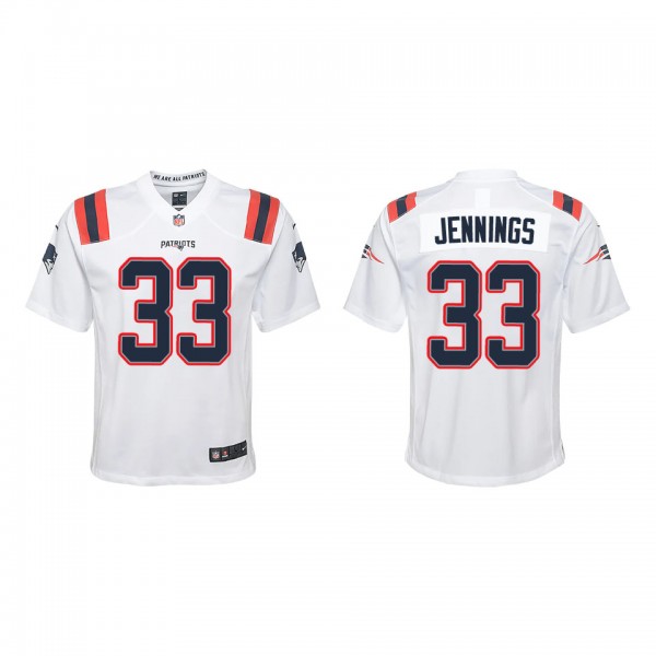 Youth New England Patriots Anfernee Jennings White...
