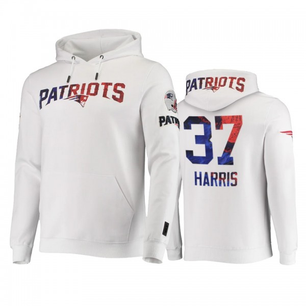 New England Patriots Damien Harris White Americana...