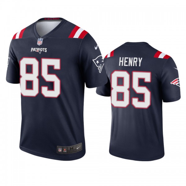 New England Patriots Hunter Henry Navy Legend Jers...