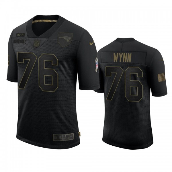 New England Patriots Isaiah Wynn Black 2020 Salute...