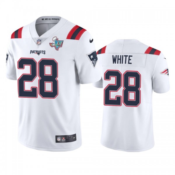 New England Patriots James White White Super Bowl ...