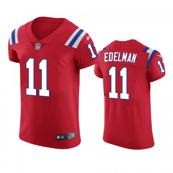New England Patriots Julian Edelman Red Vapor Elit...