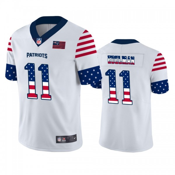 Julian Edelman New England Patriots White Stars &a...