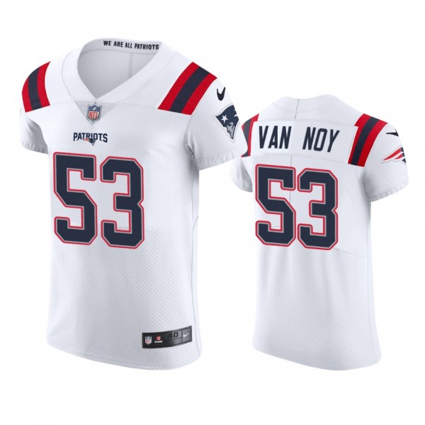 New England Patriots Kyle Van Noy White Vapor Elit...