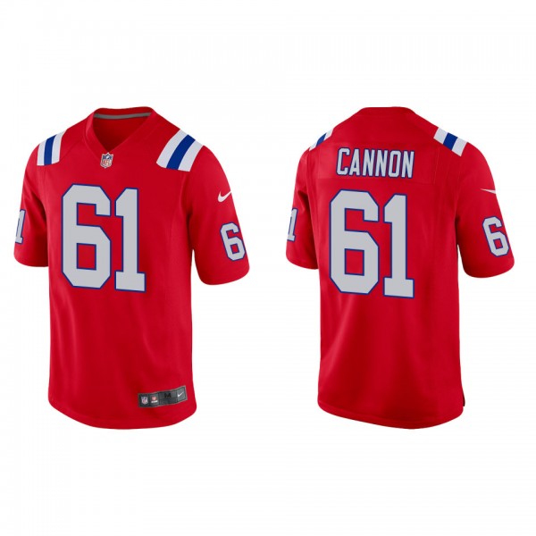 Men's New England Patriots Marcus Cannon Red Alter...