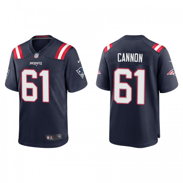 Men's New England Patriots Marcus Cannon Navy Game...