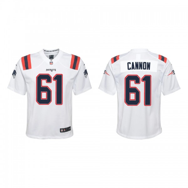 Youth New England Patriots Marcus Cannon White Gam...