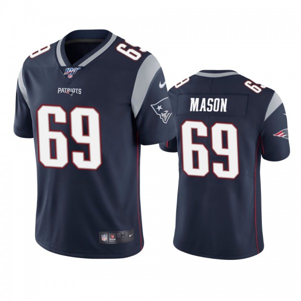 New England Patriots Shaq Mason Navy 100th Season ...