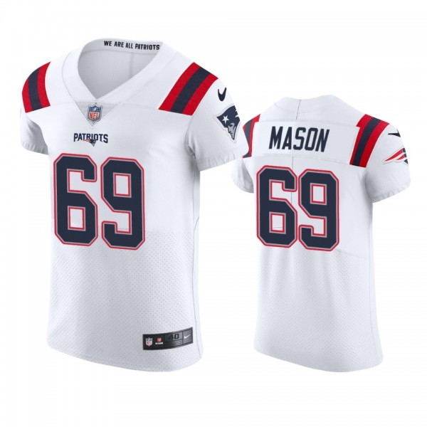 New England Patriots Shaq Mason White Vapor Elite ...