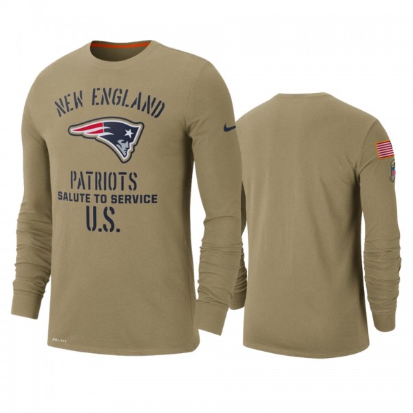 New England Patriots Tan 2019 Salute to Service Si...