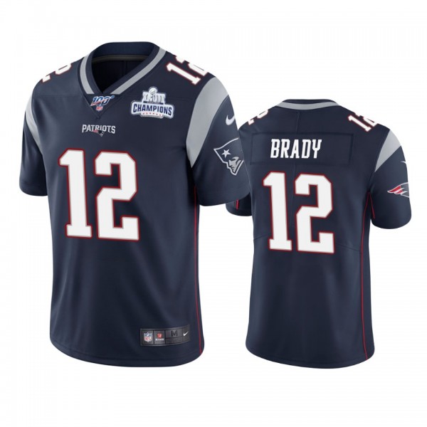 New England Patriots Tom Brady Navy Super Bowl LII...