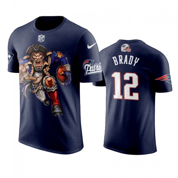 Men's New England Patriots Tom Brady Navy Powerhou...