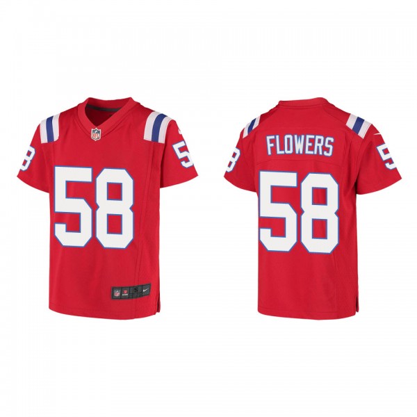 Youth New England Patriots Trey Flowers Red Game J...