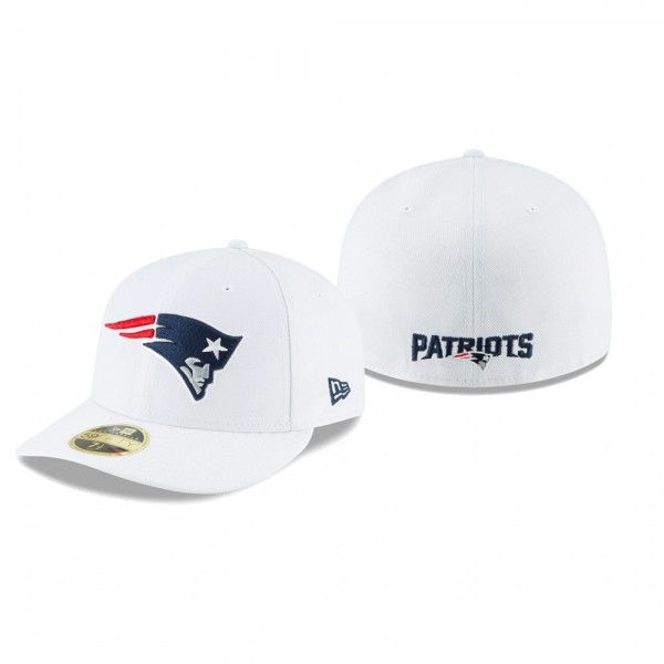 New England Patriots White Omaha Low Profile 59FIF...