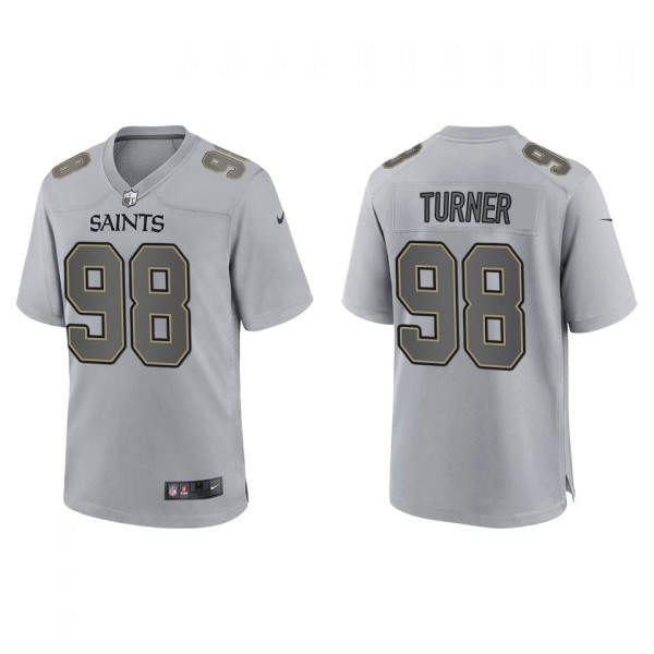 Payton Turner New Orleans Saints Gray Atmosphere F...