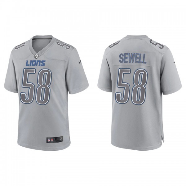 Penei Sewell Men's Detroit Lions Gray Atmosphere F...
