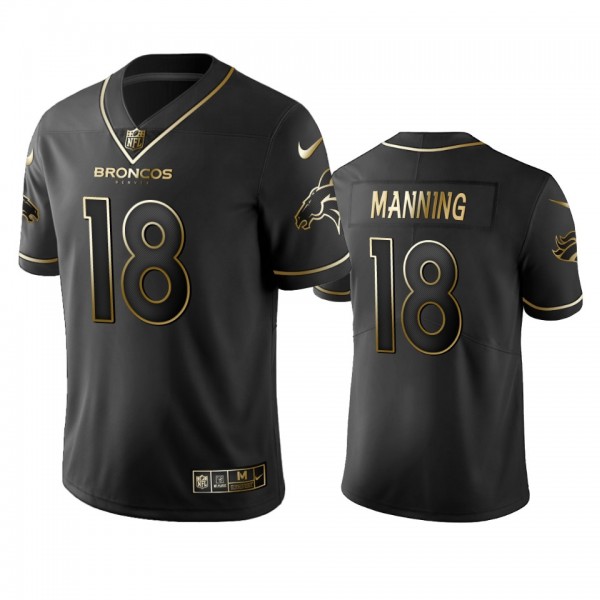 Denver Broncos Peyton Manning Black Golden Edition...