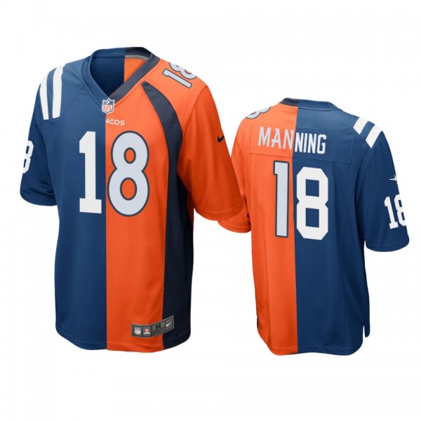 Indianapolis Colts Peyton Manning Royal Orange Spl...