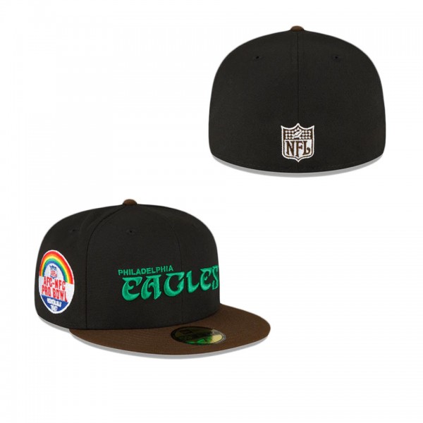 Philadelphia Eagles Black Walnut 59FIFTY Fitted Hat