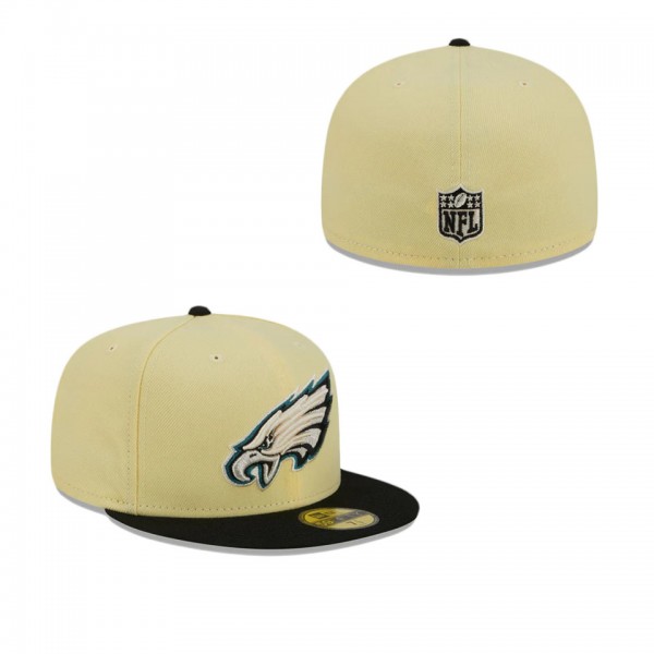 Philadelphia Eagles Soft Yellow 59FIFTY Fitted Hat