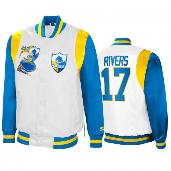 Los Angeles Chargers Philip Rivers White Powder Bl...