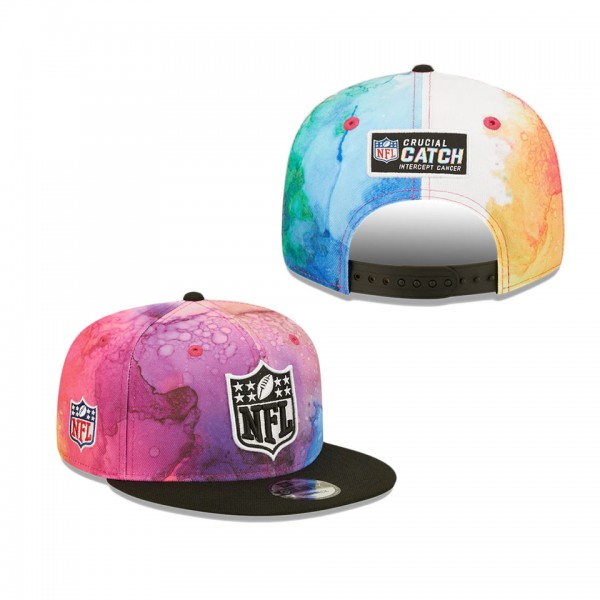 Men's Pink Black 2022 NFL Crucial Catch 9FIFTY Snapback Hat