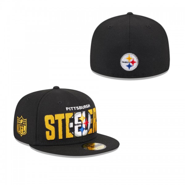 Men's Pittsburgh Steelers Black 2023 NFL Draft 59FIFTY Fitted Hat