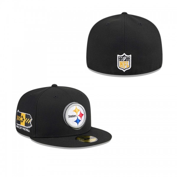 Men's Pittsburgh Steelers Black 2024 NFL Draft 59F...