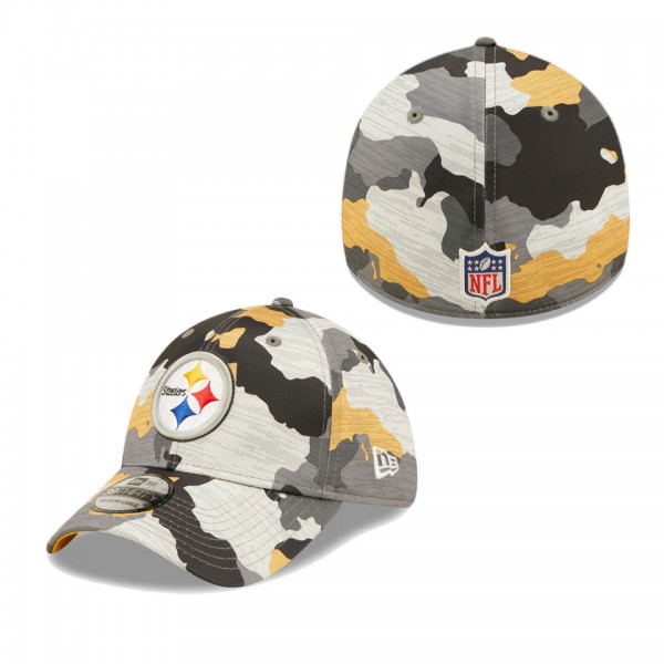Pittsburgh Steelers Camo 2022 NFL Training Camp Official 39THIRTY Flex Hat