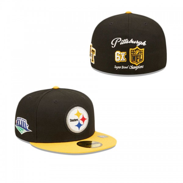 Pittsburgh Steelers Letterman 59FIFTY Fitted Hat