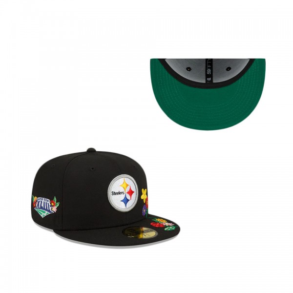 Pittsburgh Steelers Visor Bloom 59FIFTY Fitted Hat
