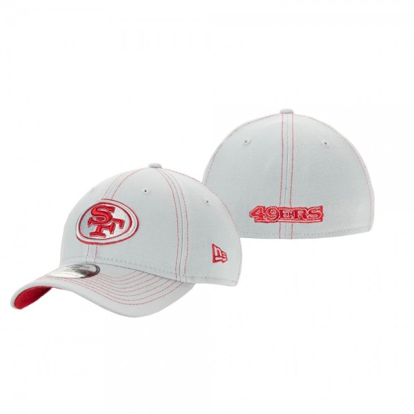 San Francisco 49ers Gray Pop 39THIRTY Flex Hat