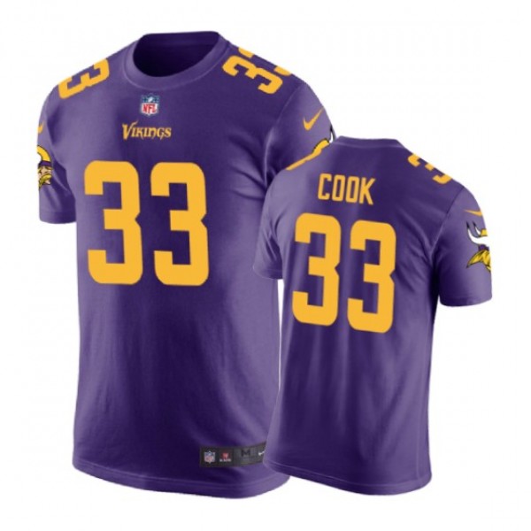 Minnesota Vikings #33 Dalvin Cook Color Rush Nike ...