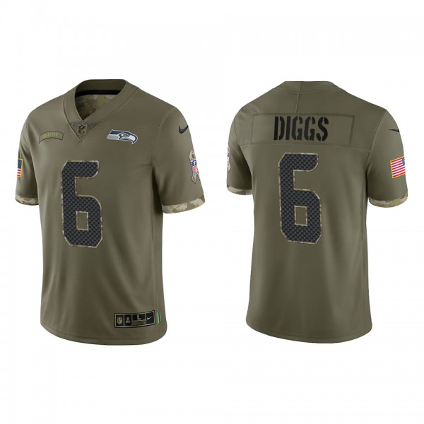 Quandre Diggs Seattle Seahawks Olive 2022 Salute T...