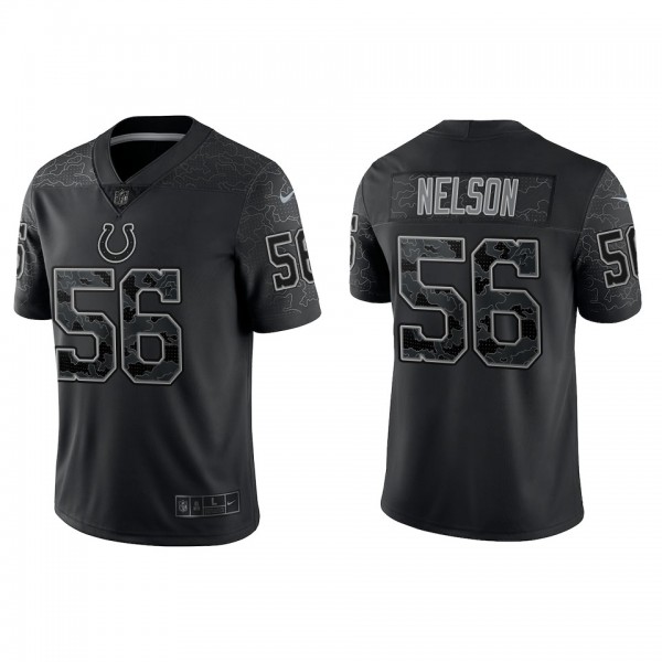 Quenton Nelson Indianapolis Colts Black Reflective Limited Jersey