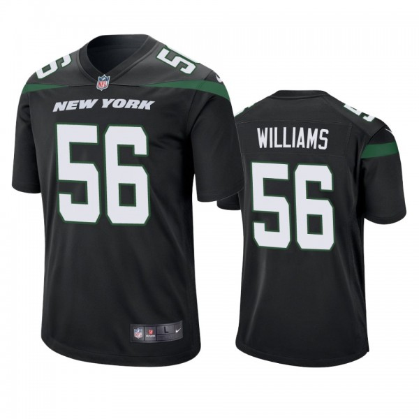 New York Jets Quincy Williams Black Game Jersey