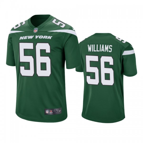 New York Jets Quincy Williams Green Game Jersey