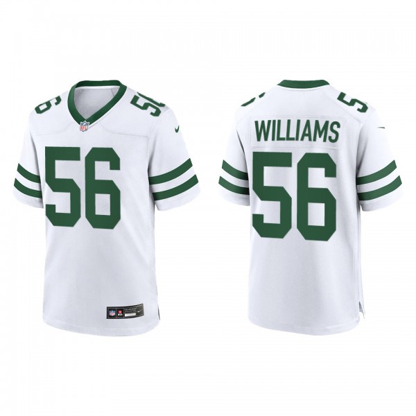 Quincy Williams Men's New York Jets White Legacy Game Jersey