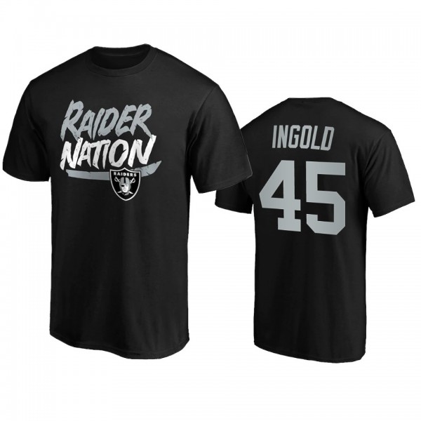 Las Vegas Raiders Alec Ingold Black Hometown Nation T-Shirt