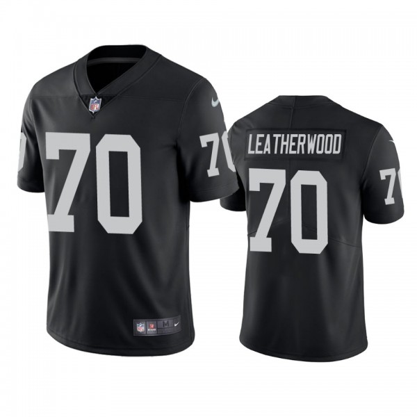 Las Vegas Raiders Alex Leatherwood Black 2021 NFL ...