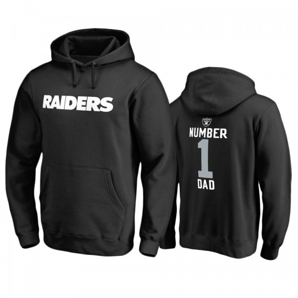 Las Vegas Raiders Black Number 1 Dad Father's Day ...