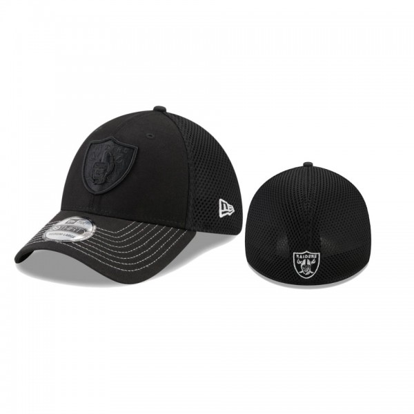 Las Vegas Raiders Black Team Neo 39THIRTY Flex Hat
