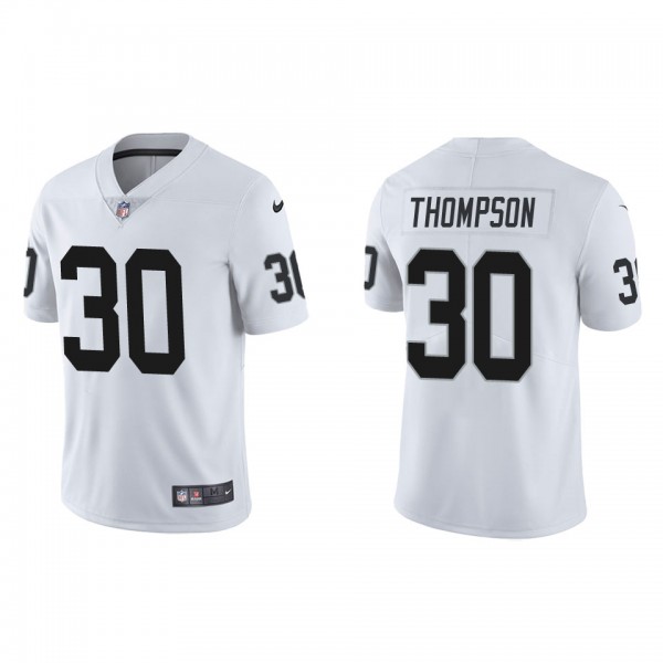 Men's Las Vegas Raiders Darwin Thompson White Vapor Limited Jersey