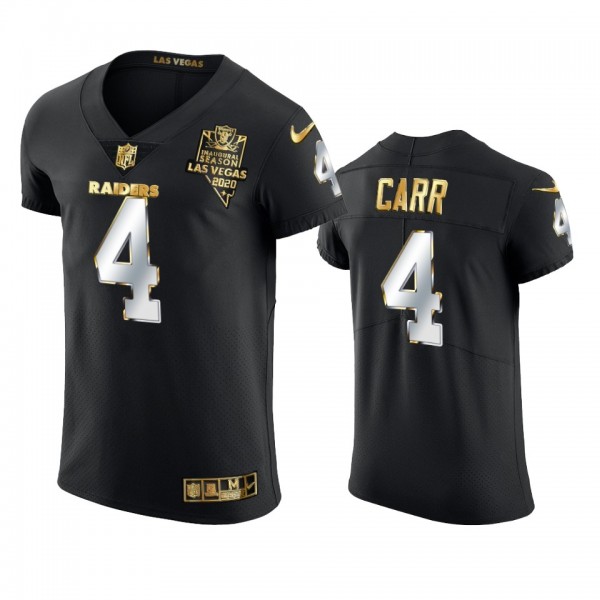 Las Vegas Raiders Derek Carr Black 2020-21 Golden ...
