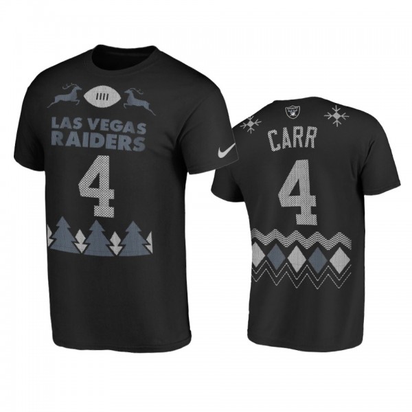 Las Vegas Raiders Derek Carr Black 2020 Christmas ...