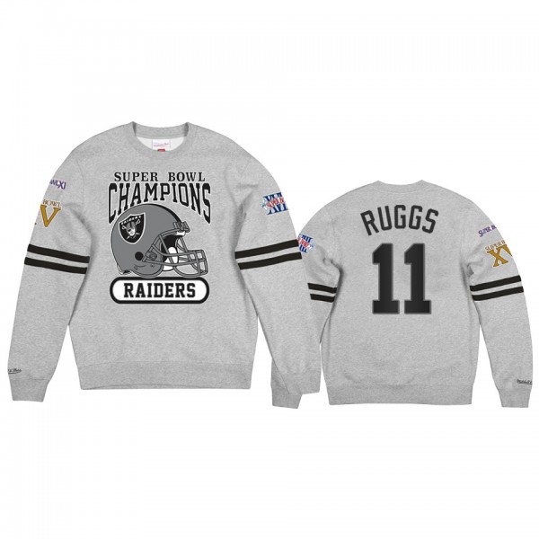 Men's Las Vegas Raiders Henry Ruggs Gray All Over Champs Premium Jumper Sweatshirt