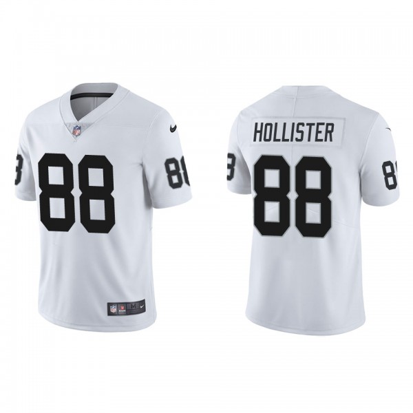 Men's Las Vegas Raiders Jacob Hollister White Vapor Limited Jersey