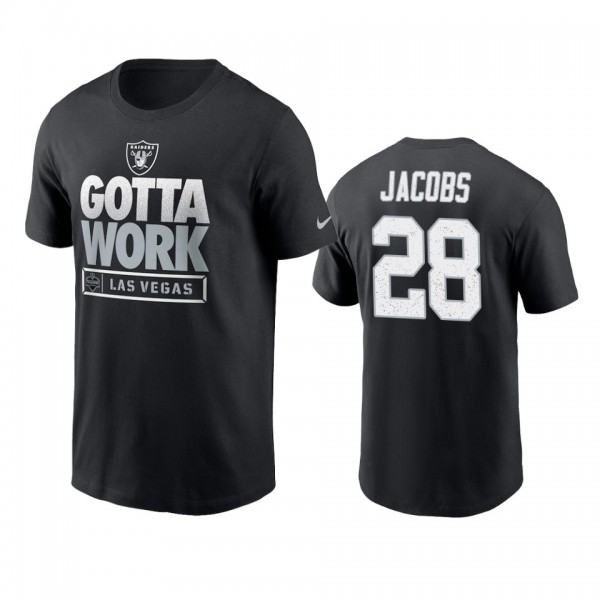 Las Vegas Raiders Josh Jacobs Black 2021 NFL Train...