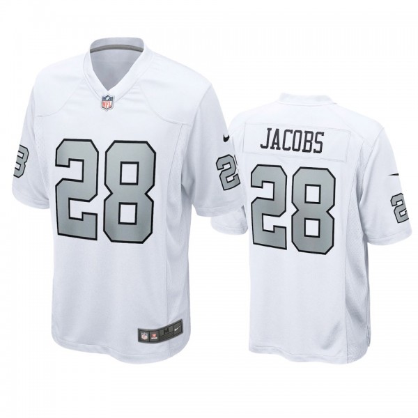 Las Vegas Raiders Josh Jacobs White Game Jersey