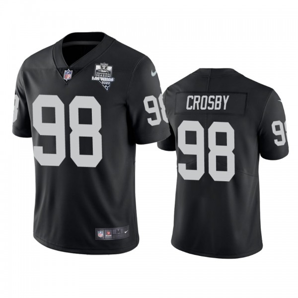 Las Vegas Raiders Maxx Crosby Black 2020 Inaugural Season Vapor Limited Jersey - Men's